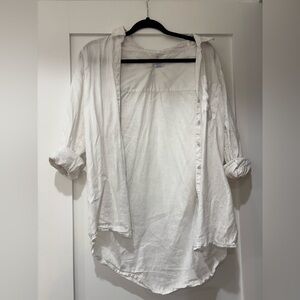 White Linen Button Up